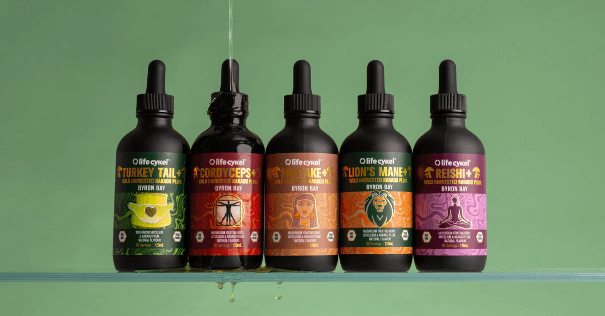 Lifecykel functional mushroom tinctures
