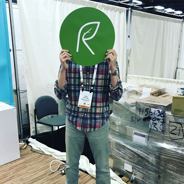 Corey at Repurpose trade show booth